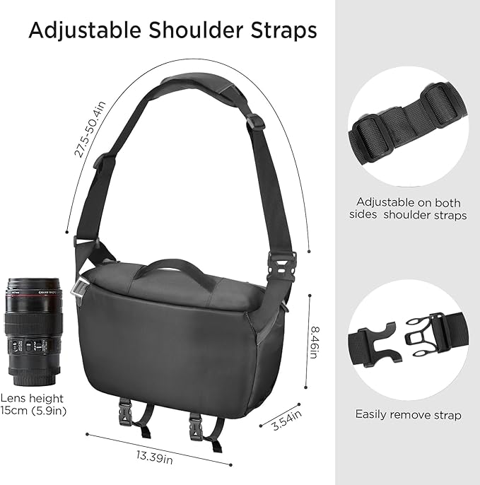 TAAOKA Camera Sling Bag, Waterproof Camera Case - Image 6