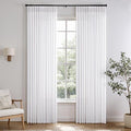 Memory Trained Pinch Pleated Curtains 84 Inches Long, Viral Linen Pinch Pleat by ANRODUO