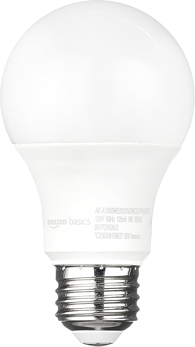 Amazon Basics A19 Dusk to Dawn Sensor LED Outdoor Light Bulbs, 60W Equivalent - Image 2