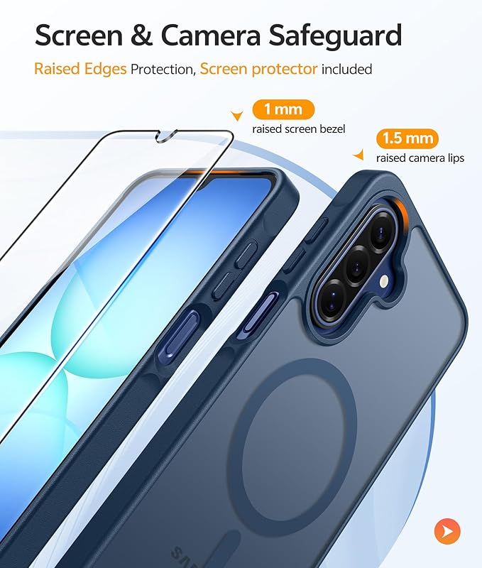 FNTCASE for Galaxy A17/A16 5G Phone Case: for Samsung A17 Cases Matte - Image 4