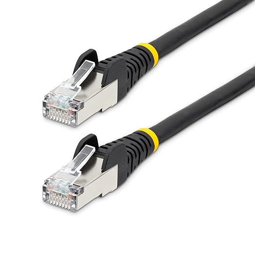 StarTech.com 50ft Black CAT6a Ethernet Cable, Snagless RJ45, 100W PoE++ by StarTech