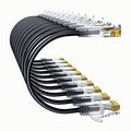 Cat6a Patch Cables 20ft Slim, Cat6 Ethernet Patch Cable Pure Copper, Flexible by 10Gsupxsel