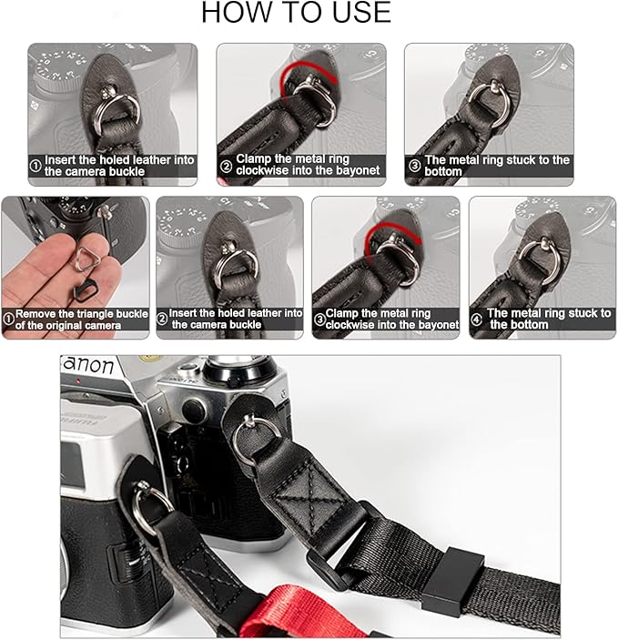 Camera Strap, Quick Adjustable Shoulder Sling Camera Neck Shoulder Strap - Image 4