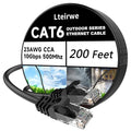 CAT6 Ethernet Cable 200FT 23AWG High Speed 500MHz 10Gbps Transmission Speed by Lteirwe