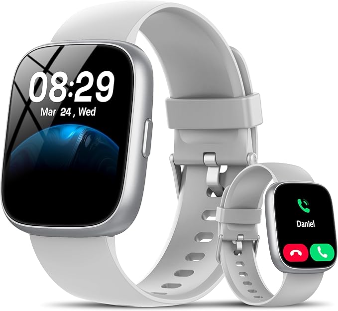 Smart Watch with Alexa Built-in, 1.83" HD Touchscreen Fitness Tracker with by Cillso