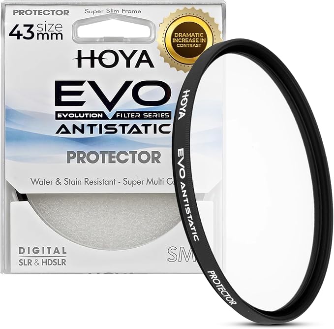 Hoya EVO Antistatic 43mm Filter — Premium Optical Glass w/ 16-Layer SMC Lens by HOYA