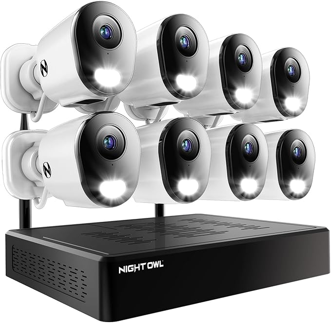 Night Owl 10 Channel Bluetooth Video Home Security Camera System by NightOwl