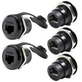 PENGLIN 5PCS Waterproof RJ45 Panel Mount Connector, RJ45 CAT6A/6/5E Shielded by PENGLIN