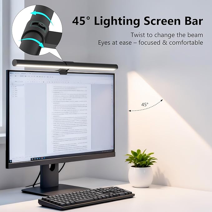 Monitor Light Bar, Eye-Care USB Computer Monitor Lamp - Image 6