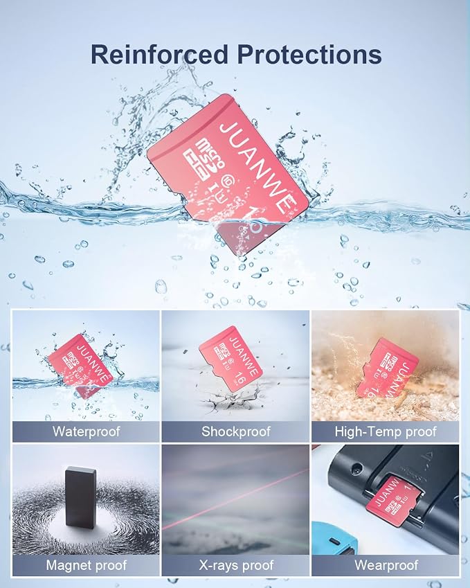 JUANWE 16GB Micro SD Card 5 Pack microSDHC Memory Card - Image 6