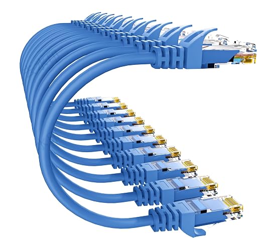 Cat 6 Ethernet Cable 20FT 10Pack, Cat6 Ethernet Patch Cable 10Gbps, High-Speed by 10Gsupxsel