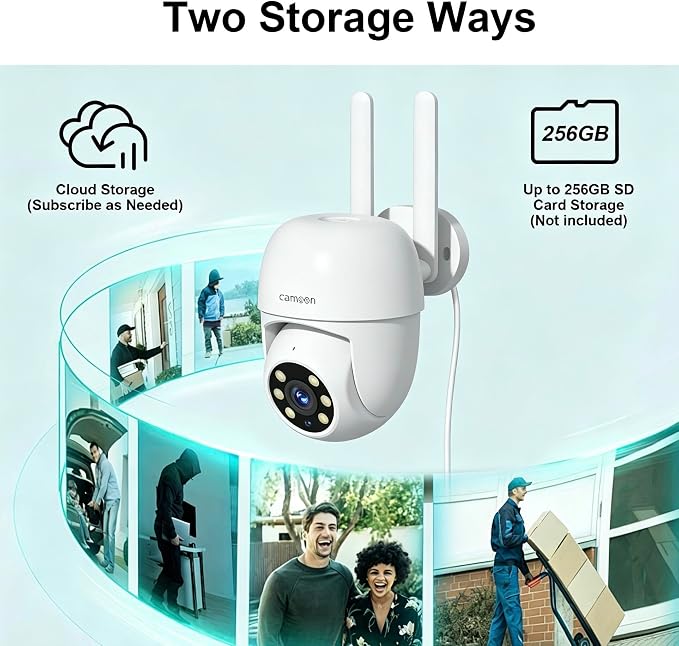 WiFi Security Camera Outdoor Wired, 2.4/5GHz Wi-Fi Camera - Image 8