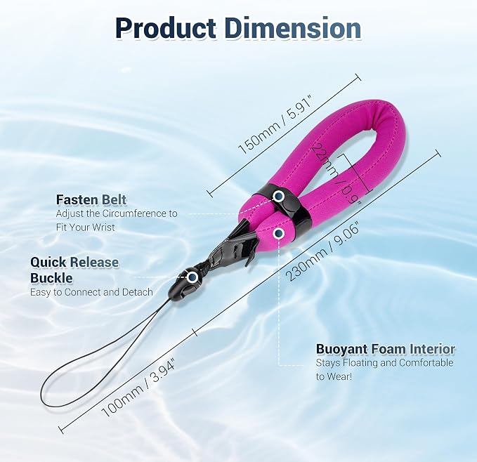 JJC Waterproof Camera Float Strap Phone Float Strap - Image 6