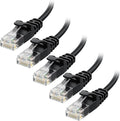 Cable Matters 10Gbps 5-Pack Snagless Short Cat 6 Ethernet Cable - 1ft by CableMatters