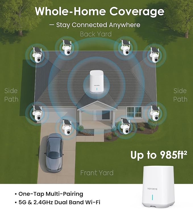 4K Security Cameras Wireless Outdoor, No Subscription, -15°F Cold, Ethernet - Image 3