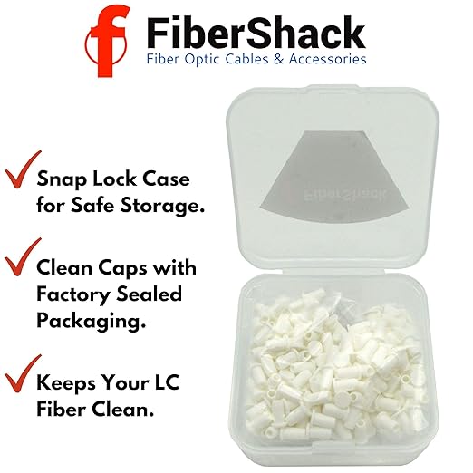 Fibershack - LC Fiber Optic Dust Caps. 200 x 1.25mm LC Fiber Dust Caps in a - Image 2