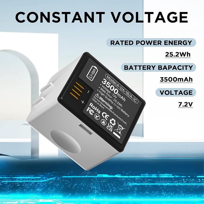 Battery for Arlo Pro, Pro 2, 3500mAh Replacement Battery for VMC4030 VMC4030P - Image 3