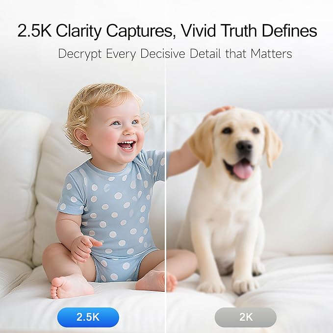 2.5K Pet Camera Indoor with Phone App, Dog/Cat Camera | 4MP Indoor Camera - Image 5