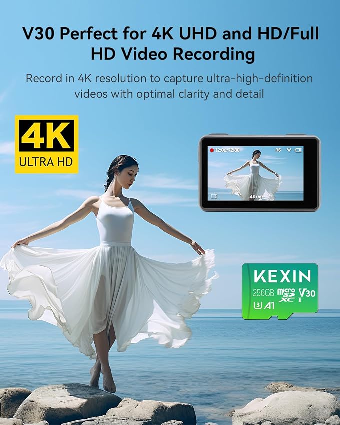 KEXIN 256GB Micro SD Card with Adapter - Image 2
