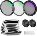 NEEWER 37mm Variable ND + CPL + UV Filter Kit by Neewer