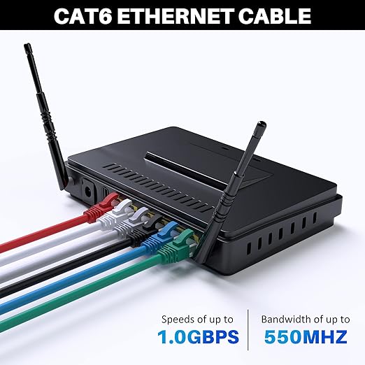 Cat 6 Ethernet Cable 50 FT, Long High Speed Cat6 Internet Cable, Standard RJ45 - Image 4