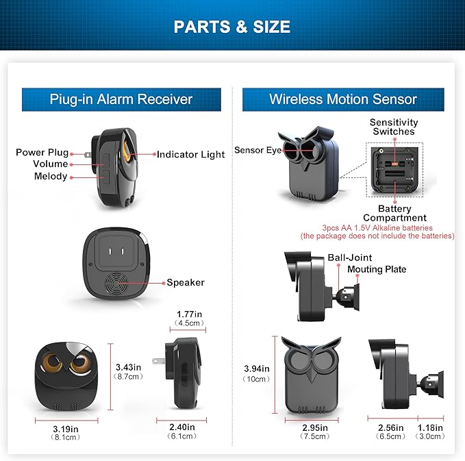 1/2 Mile Long Range Wireless Driveway Alarm Outdoor Weather Resistant Motion - Image 6