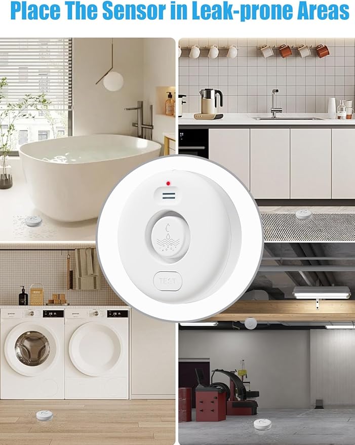 WD71 Water Leak Detector for WiFi Gateway/Hub, 120dB Adjustable Wireless Water - Image 6