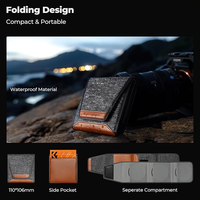K&F Concept 55mm UV/CPL/ND Lens Filter Kit-18 Multi-Layer Coatings, UV Filter + - Image 7
