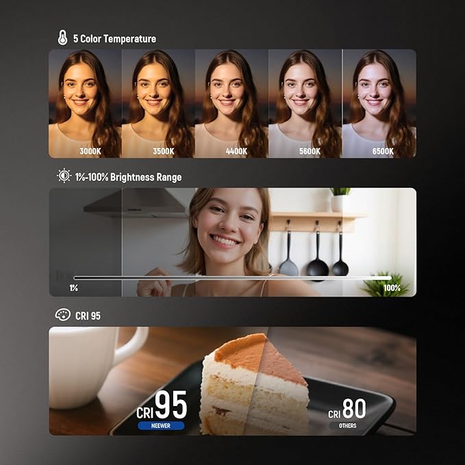 NEEWER Basics Magnetic LED Selfie Light Compatible - Image 3