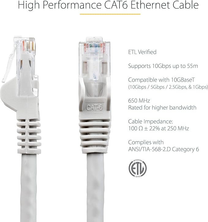 StarTech 30ft CAT6 Ethernet Cable - Image 2