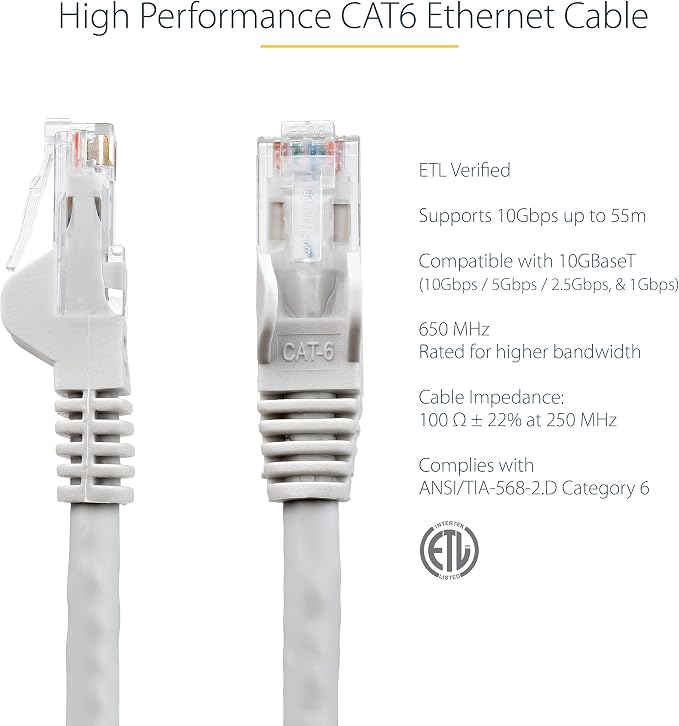 StarTech.com 10 ft. CAT6 Ethernet Cable - Image 2