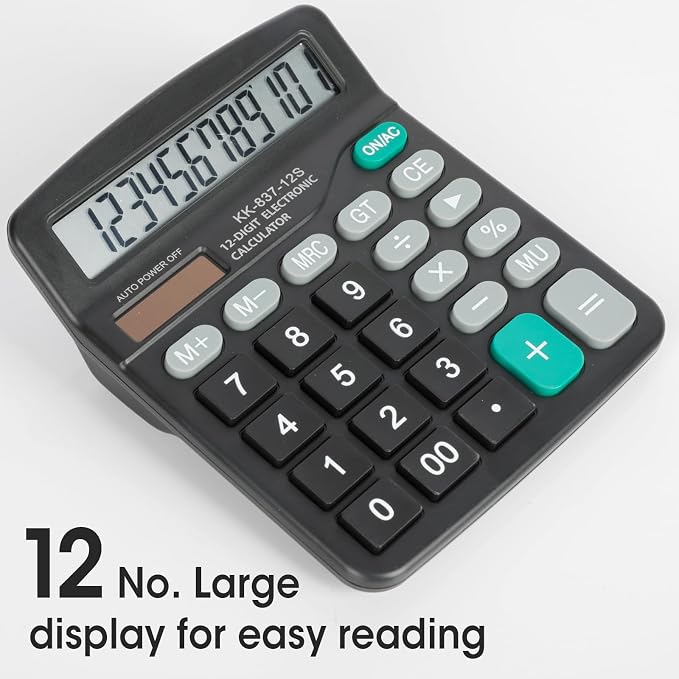 8 Pack Calculator Bulk, 12 Digits Calculators Desktop - Image 2