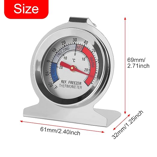3Pcs Refrigerator Thermometer -30~30°C/-20~80°F Fridge Analog Freezer - Image 6