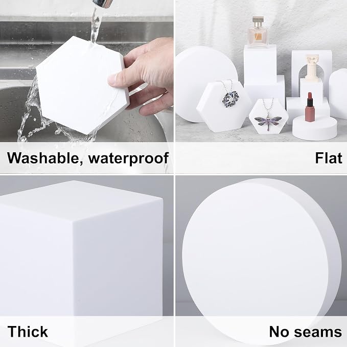 10 Pcs Geometric Cube Product Photography Props Set, Hard Foam Photography - Image 2