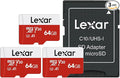 Lexar E-Series 64GB Micro SD Card 3 Pack, microSDXC UHS-I Flash Memory Card by Lexar