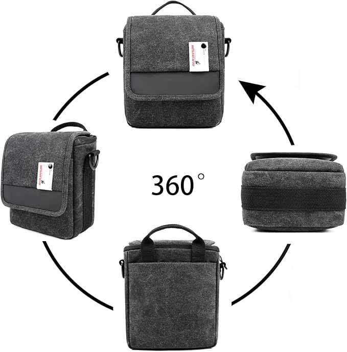 Besnfoto Mirrorless Camera Shoulder Bag Small Messenger Case Waist Bag - Image 4
