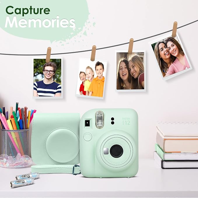 Fujifilm Instax Mini 12 Instant Camera Mint Green and Fuji Film Value Pack - Image 9