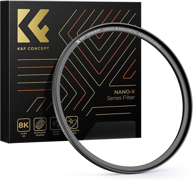 K&F CONCEPT 52-82mm Magnetic Filter Adapter Ring, by KFCONCEPT