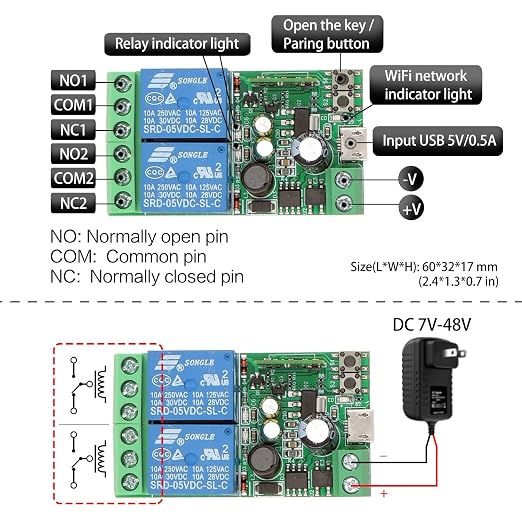 DieseRC 2x2 Channels WiFi Smart Switch - Image 7