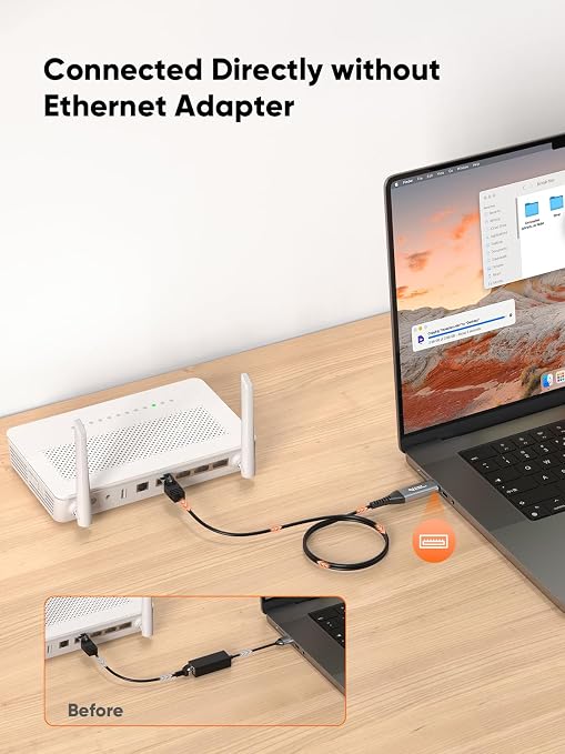 CableCreation USB to Ethernet Cable 6.6FT, USB to RJ45 Internet LAN Network - Image 3