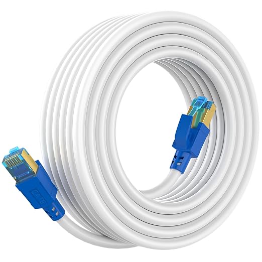 Cat 8 Ethernet Cable 20 ft, Internet Network LAN Cable, High Speed Gigabit by AOPOCKANTECHEthernetCables