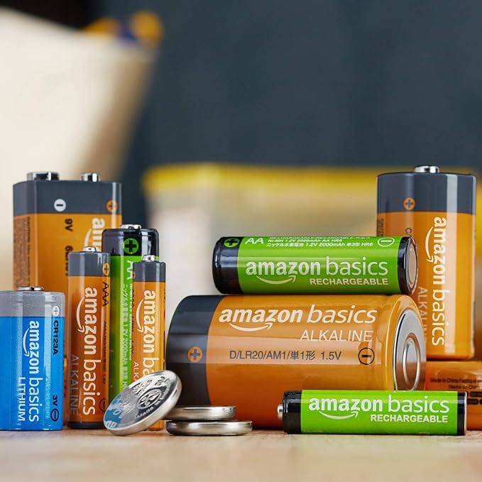 Amazon Basics 24-Pack Rechargeable AAA NiMH Batteries, 800 mAh, Low - Image 6