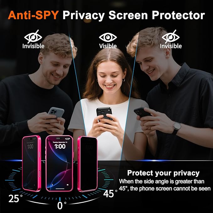 for iPhone 17 Pro Case with Privacy Screen Protector and Camera Protection - Image 7