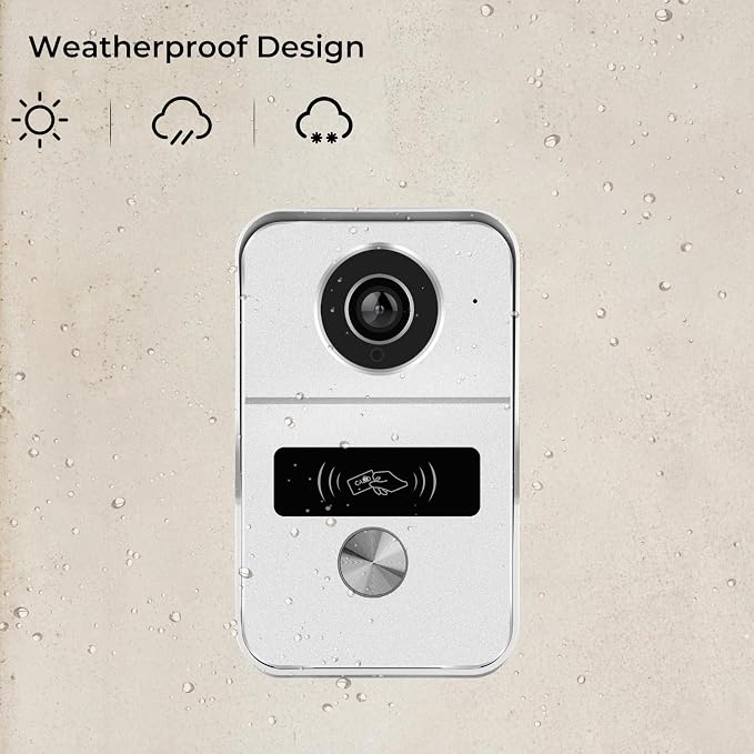 2 Wired Video Doorbell video Intercom System 1-Camera and 2-Monitor, 7 Inch - Image 6
