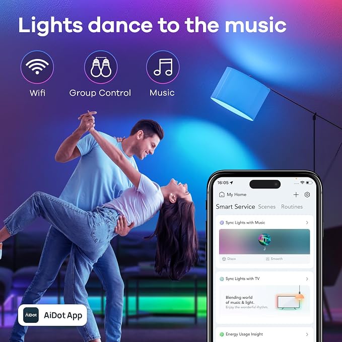 Linkind Matter Smart Light Bulb, Smart Bulbs Work - Image 6