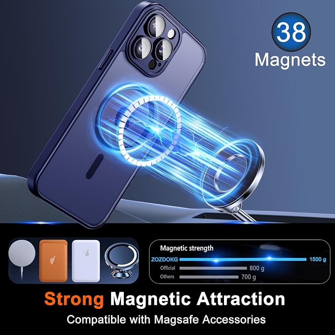 for iPhone 15 Pro Case with Privacy Screen Protector and Camera Protection - Image 3