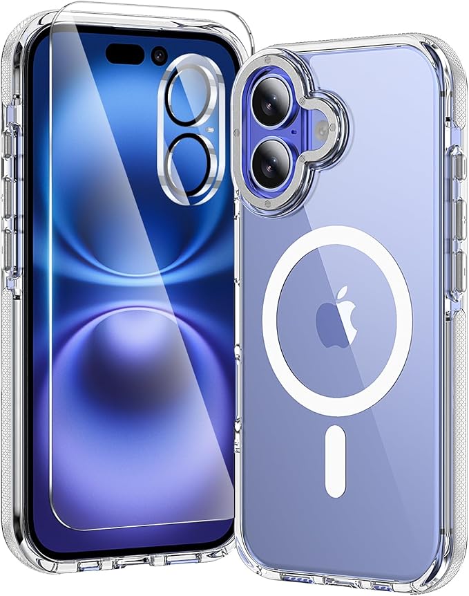 toushion 3 in 1 for iPhone 16 Case Clear by Unknown