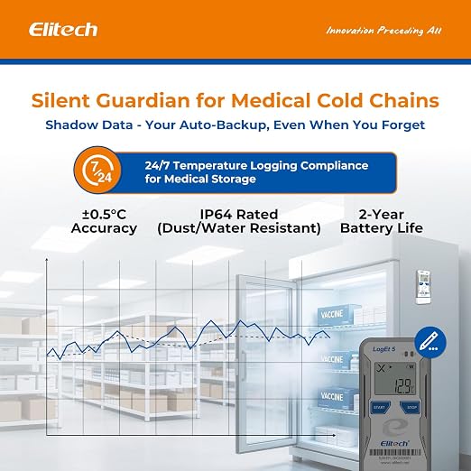 Elitech Bluetooth Temperature Data Logger FDA Standards, - Image 5