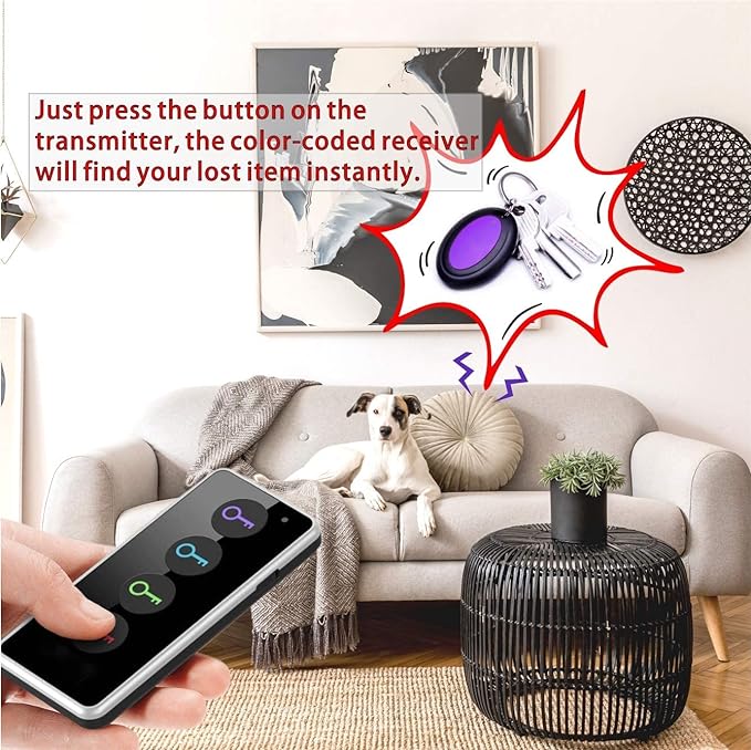 Reyke Key Finder, 80dB+ RF Item Locator Tags - Image 3