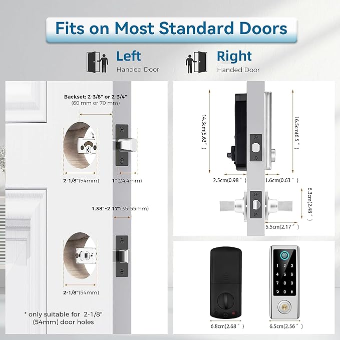 BEBASIA Smart Fingerprint Door Lock - Image 4
